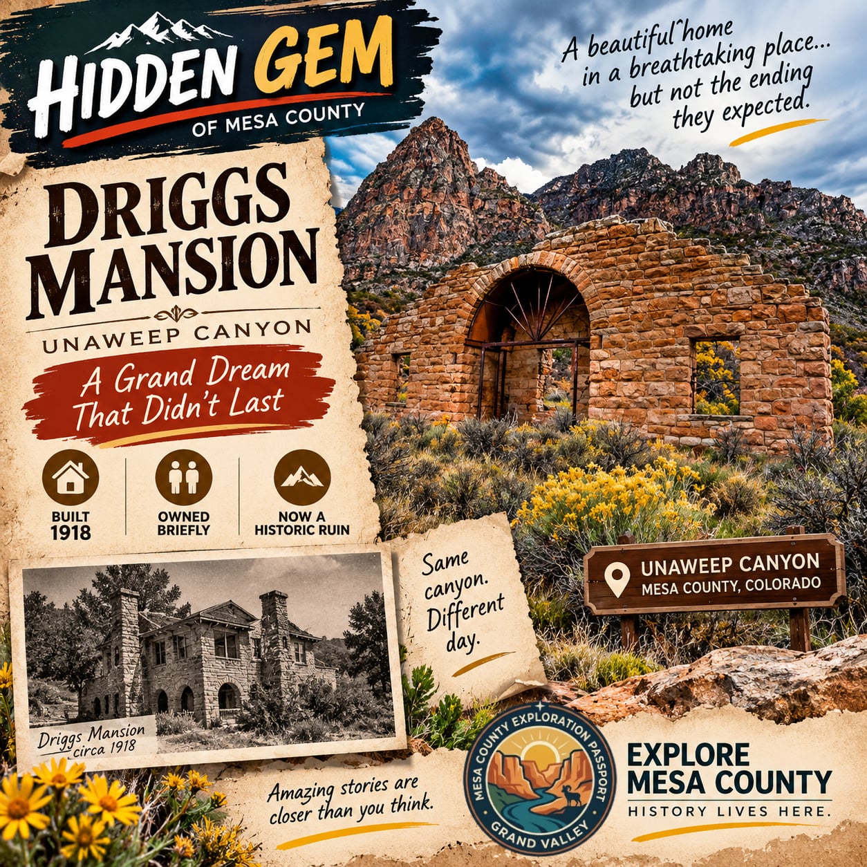 Driggs Mansion, Unaweep Canyon