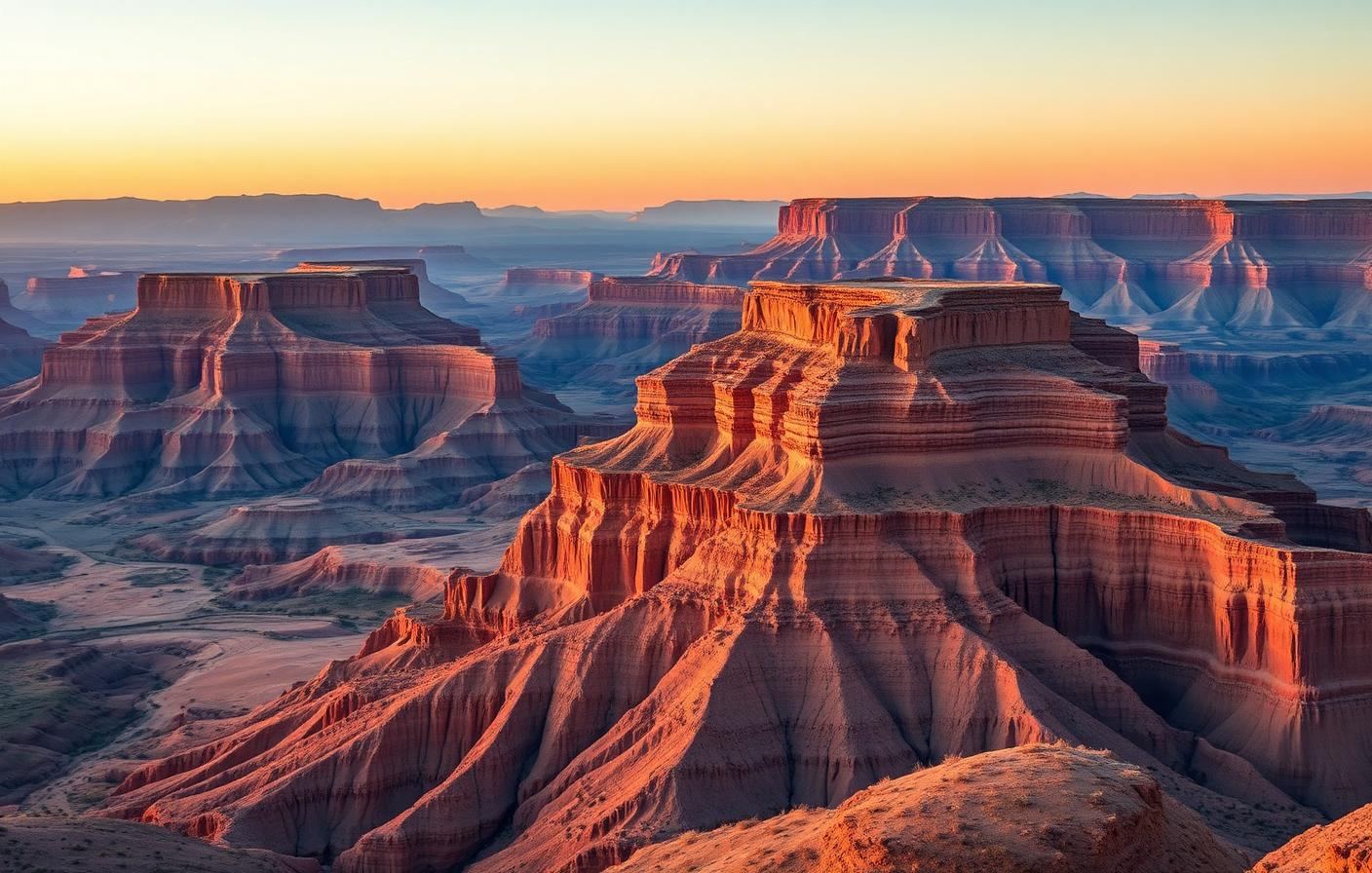 Book Cliffs and Grand Valley landscape