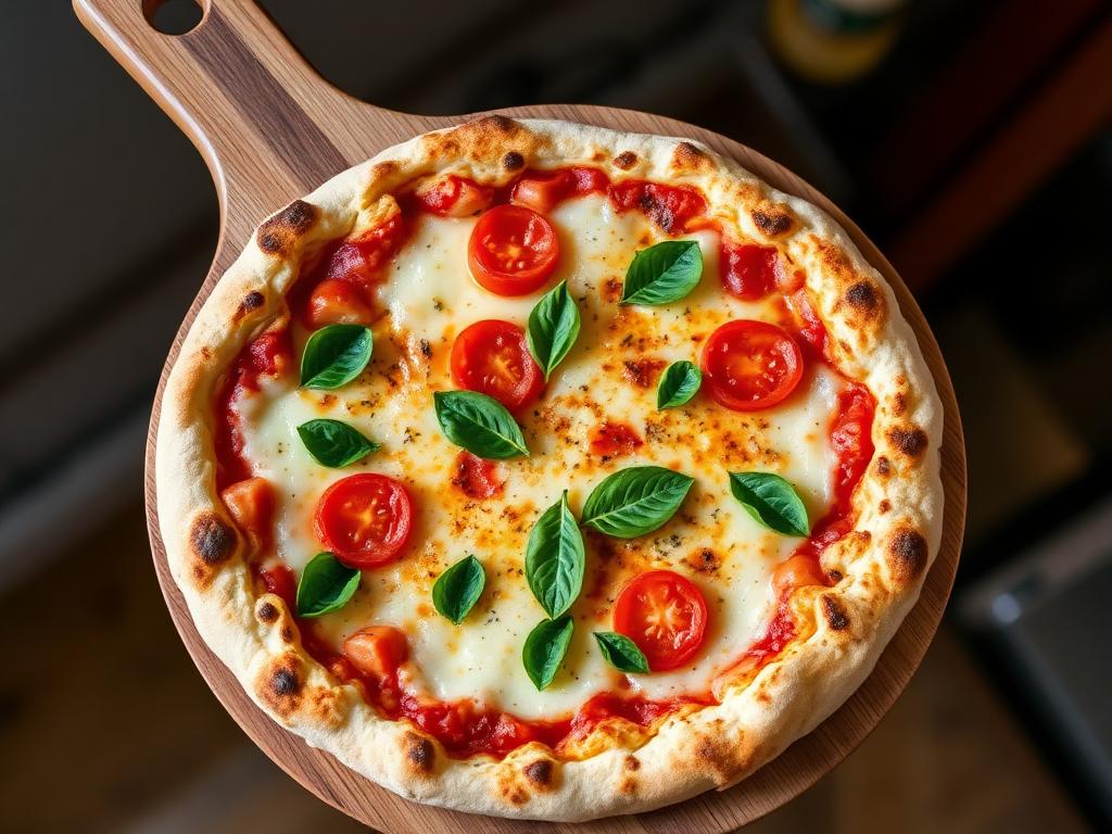 Pablo's Pizza — Gluten-free cauliflower crust pizza with tomato and basil