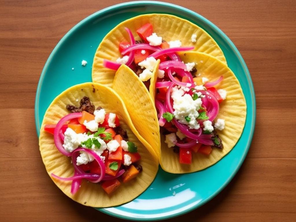 Tacoparty — Farm-to-table corn tortilla tacos with pickled onions and cotija